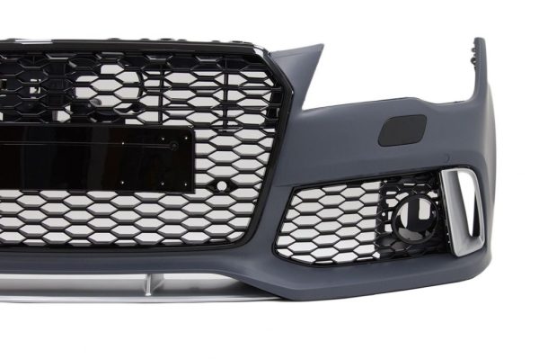 RS7 Design Front Bumper with Diffuser for AUDI A7 4G Pre-Facelift 10-14 - Image 3