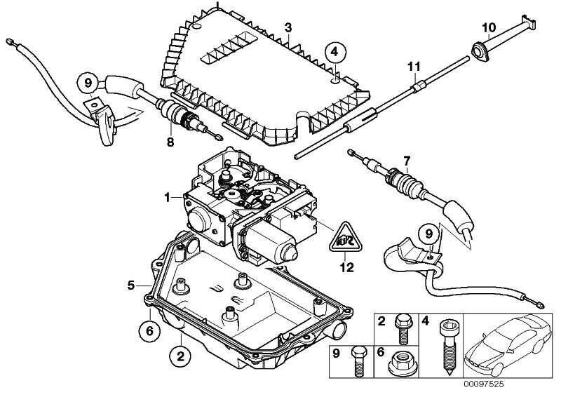 BMW NEW GENUINE 7 E65 E66 SERIES N/S LEFT PARKING BRAKE CABLE 34436780016 - Image 2