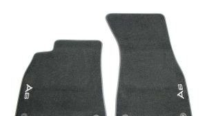 NEW GENUINE AUDI A6 S6 RS6 2019- FRONT PREMIUM BLACK TEXTILE FLOOR MATS LHD 4K1061275MNO