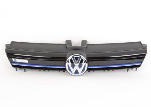 NEW GENUINE VOLKSWAGEN VW E-GOLF FRONT BUMPER CENTER GRILL WITH BLUE STRIP 5GE853651CYR