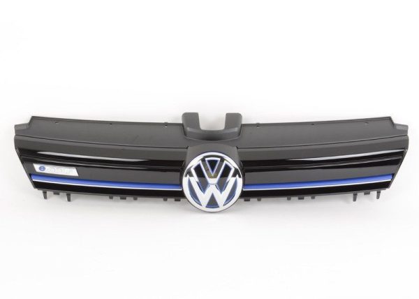 NEW GENUINE VOLKSWAGEN VW E-GOLF FRONT BUMPER CENTER GRILL WITH BLUE STRIP 5GE853651CYR