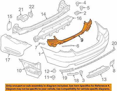 NEW GENUINE BMW 5 SERIES F10 SALOON LCI REAR BUMPER CENTRE TRIM COVER 51127331600 - Image 2