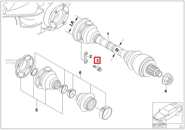 NEW GENUINE BMW E X SERIES REAR AXLE OUTPUT SHAFT TORX SCREW SET OF 12 33207572716 / 12X33207572716 - Image 2