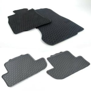 BMW NEW GENUINE 6 SER F12 F13 ALL WEATHER BLACK RUBBER FLOOR MATS FRONT+REAR LHD