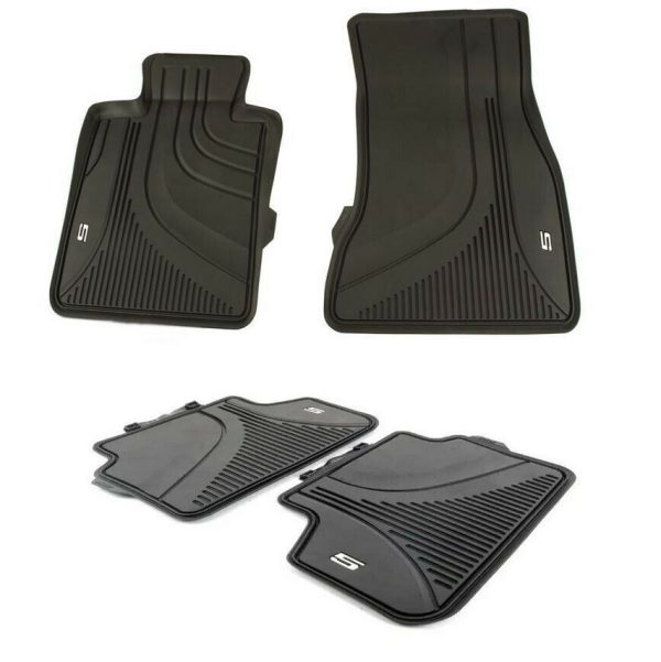 NEW GENUINE BMW 5 SER G30 G31 F90 M5 ALL WEATHER RUBBER FLOOR MATS LHD SET 51472414218+51472414219
