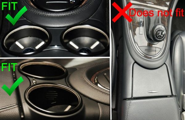 Front Dual Cup Holder suitable for Mercedes Benz CLS C219 W219 (2003-2010) Beige - Image 8