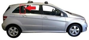NEW GENUINE MERCEDES BENZ B CLASS W245 REAR RIGHT DOOR PILLAR TRIM BLACK A16969872309F06