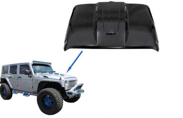 Hood suitable for Jeep Wrangler 2D & 4D (2007-2017) Avengers Heat Dispersion Edition - Image 14