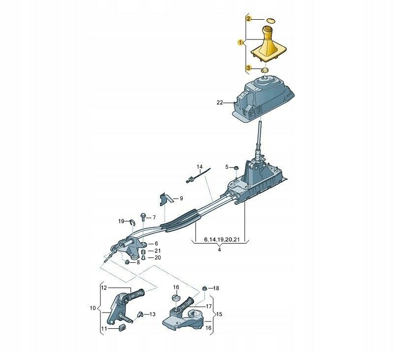 NEW GENUINE VW GOLF MK7 GTI DSG GEAR KNOB LEATHER SHIFTER COVER LHD 5G1713203QUCX - Image 2