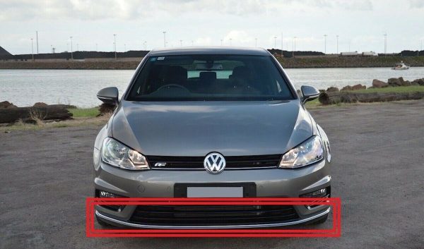 NEW GENUINE VW GOLF R-LINE MK7 13-17 LOWER TRIM LEFT RIGHT CENTER CHROME SET - Image 2