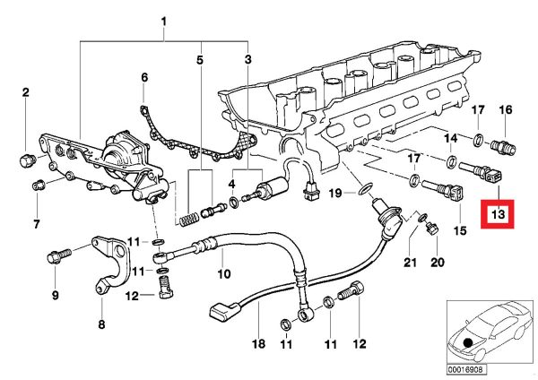 NEW GENUINE BMW E36 E34 E38 ENGINE COOLANT TEMPERATURE SENSOR 2PIN 12621710535 - Image 2