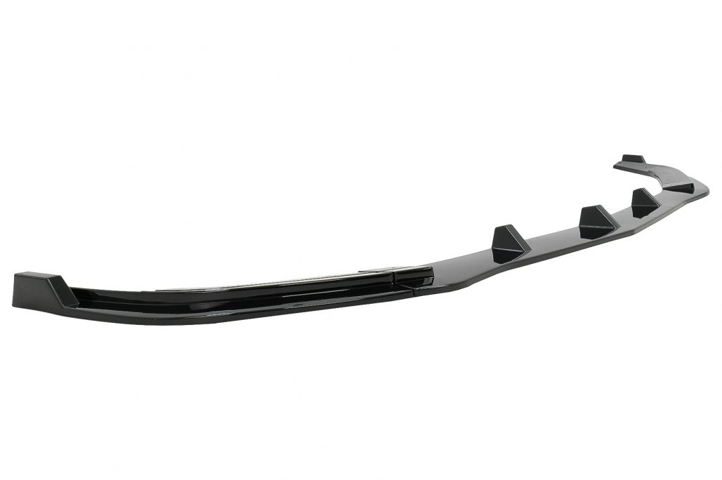 Front Bumper Spoiler Lip Extension suitable for Mercedes E-Class W212 S212 Facelift Sport Line (2013-2016) Piano Black - Image 5