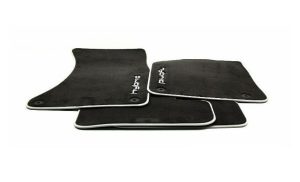 NEW GENUINE AUDI Q5 HYBRID 12-17 FRONT & REAR BLACK TEXTILE FLOOR MATS LHD 8R1061271MNO