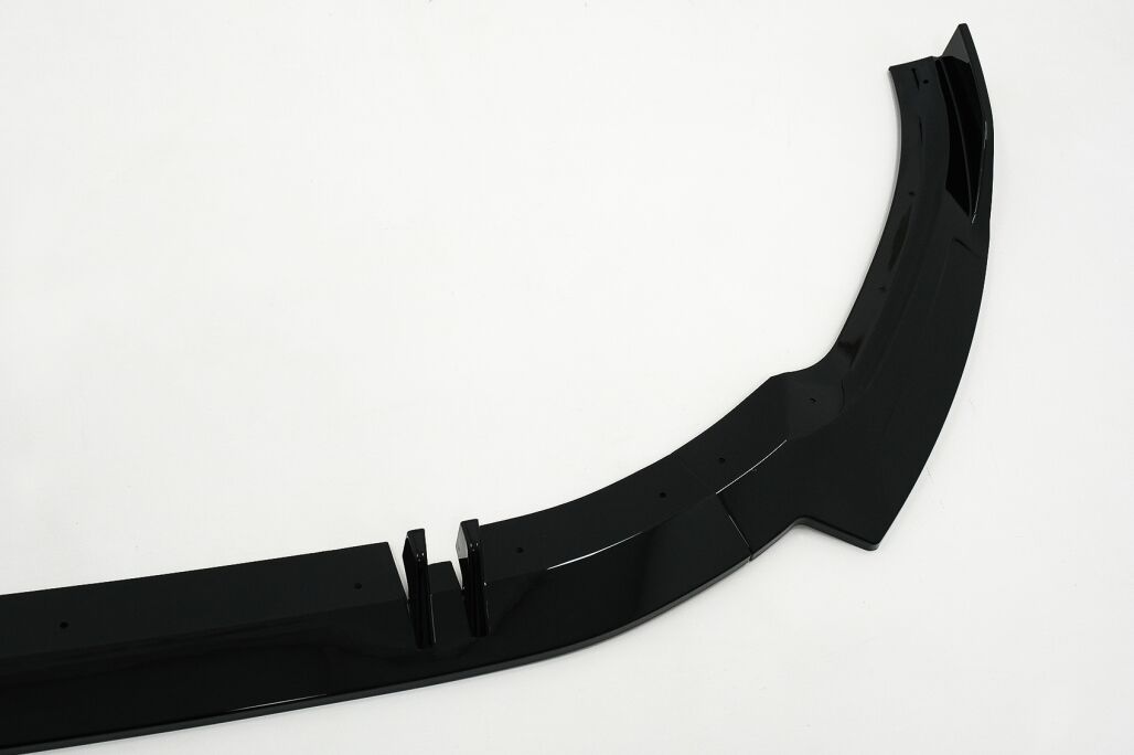 Front Bumper Add-On Spoiler Lip suitable for Audi A5 F5 Facelift S-Line (2020-up) Piano Black - Image 6