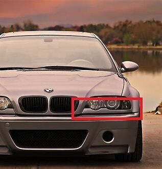 BMW NEW GENUINE 3 E46 SERIES COUPE CONVERTIBLE LOWER HEADLIGHT TRIM LEFT 51138208679 - Image 2