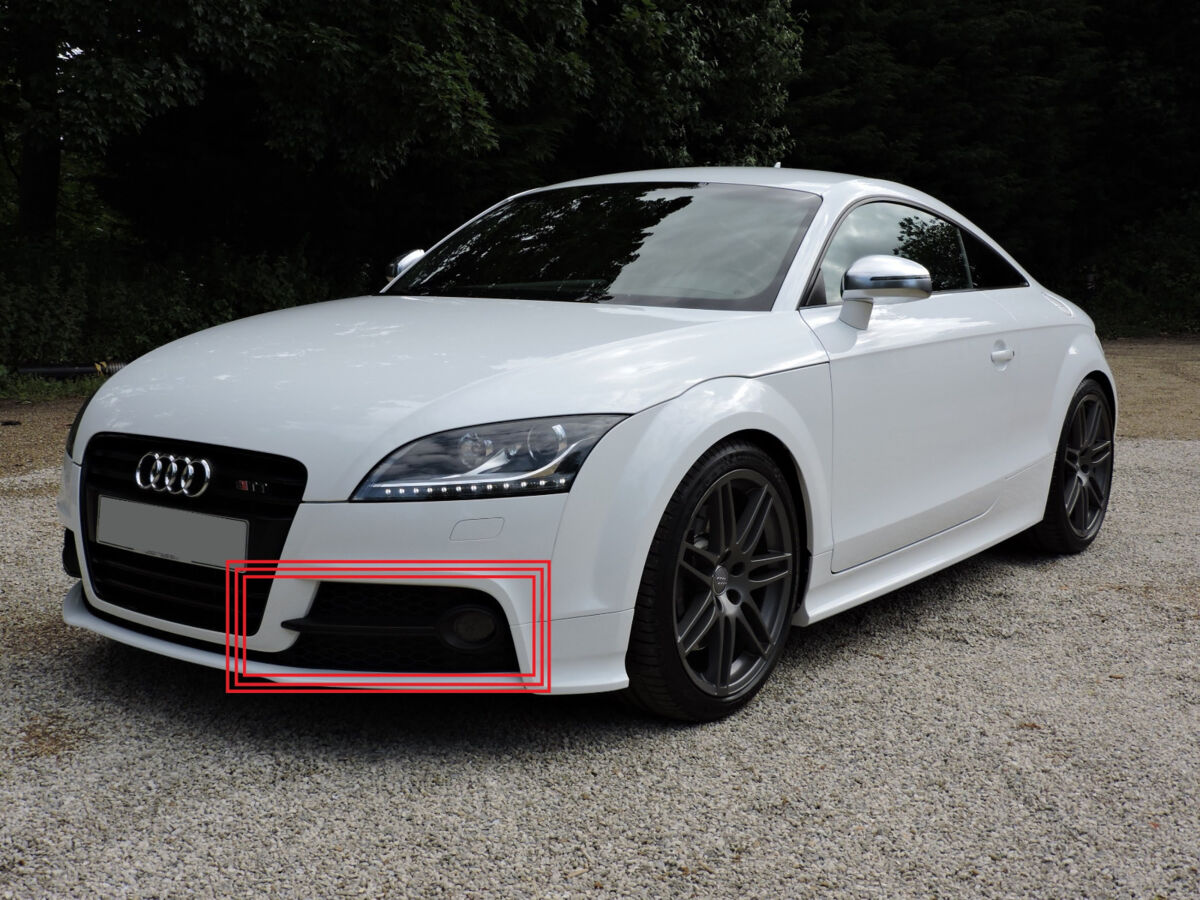 NEW GENUINE AUDI TTS S-LINE 11-14 FRONT BUMPER RIGHT LEFT FOG LIGHT GRILL SET - Image 3