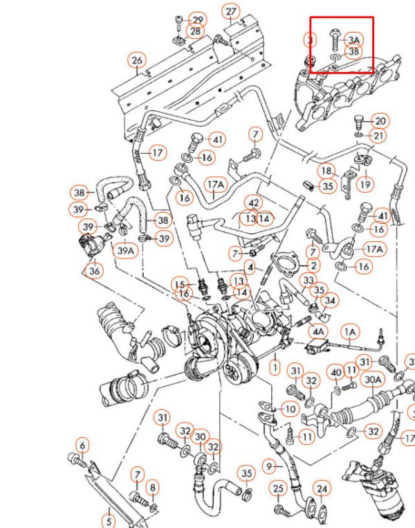 NEW GENUINE AUDI TT A3 S3 TURBO MOUNTING HEXAGON HEAD BOLT 8N 06A145540K - Image 2