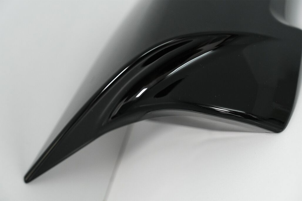 Front Bumper Spoiler Lip with Mirror Covers and Grilles Piano Black suitable for BMW 5 Series F10 F11 Sedan Touring (2015-2017) M-Performance Design - Image 12