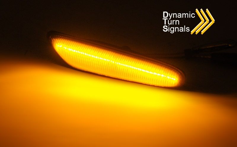 SIDE TURN MARKERS SMOKED LED SEQ fits BMW E60 / E61 2003 - 2010 - Image 2