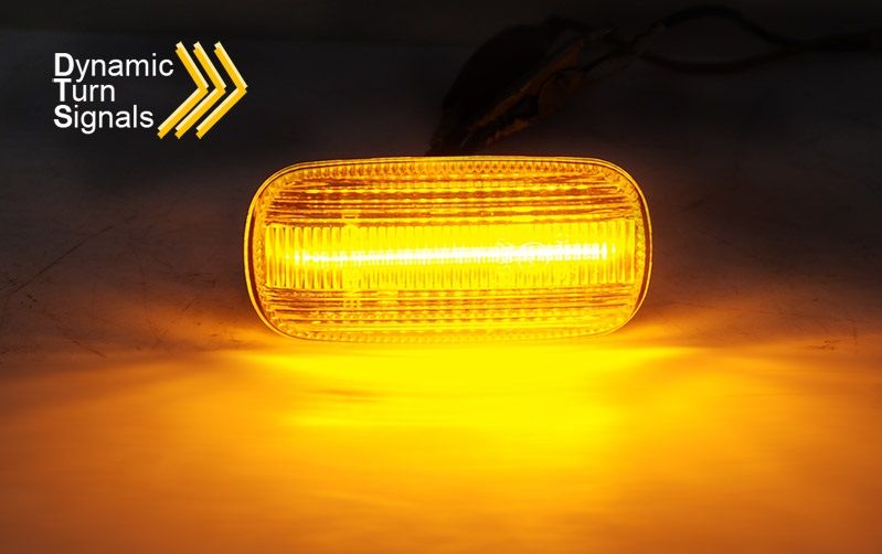 FRONT SIDE TURN MARKERS LED SEQ WHITE Fits AUDI A3 8P 2003 - 2012