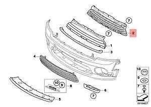 MINI NEW GENUINE COOPER S R55 R56 R57 TILL 2011/03 FRONT GRILL BLACK 51117188624 - Image 3