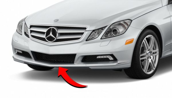 NEW GENUINE MERCEDES MB E CLASS C207 FRONT BUMPER CHROME MOULDING TRIM CENTER A2078852321 - Image 2
