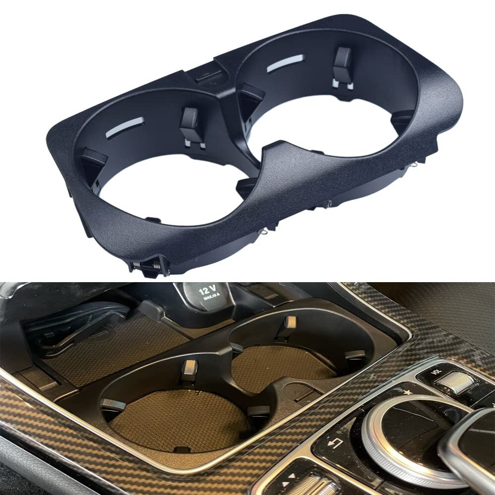NEW GENUINE MERCEDES BENZ MB C CLASS W205 CENTER CONSOLE DRINK CUP HOLDER BLACK - Image 2