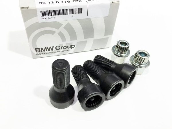 Genuine BMW Wheel lock bolts set. Kit With 2x Master Key