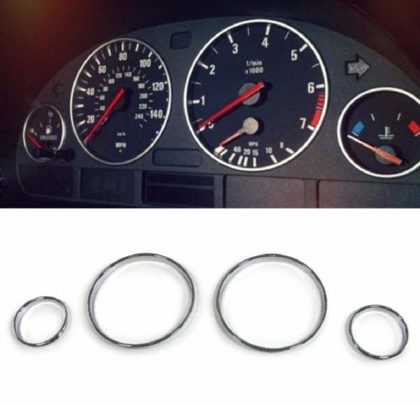 Chrome Gauge Rings For BMW E53