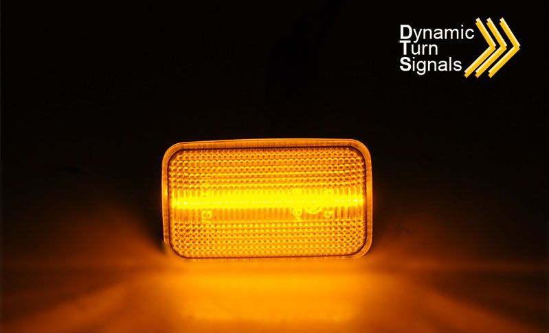 SIDE TURN MARKERS SMOKE LED SEQ fits VW GOLF 1 1974 - 1983 - Image 2