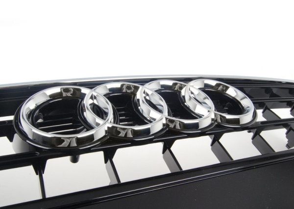 NEW GENUINE AUDI A5 09-17 FRONT CENTER GRILL W/ BADGE GLOSS BLACK 8T0853651ET94 - Image 2