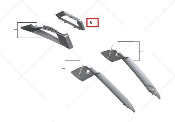 MINI NEW GENUINE COOPER COUPE R58 LEFT B PILLAR COLUMN MOULDING TRIM 51432758934 - Image 2