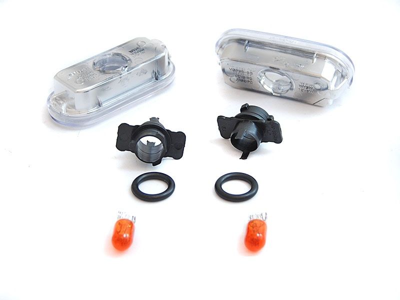 SIDE TURN MARKERS CLEAR CHROME FITS VW BORA 09.1998 - 07.2005 - Image 2