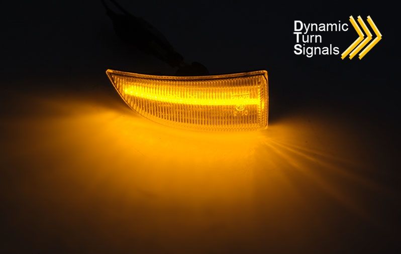 SIDE TURN MARKERS IN THE MIRROR WHITE LED SEQ fits Renault Megane MK3 2008-2016 - Image 2