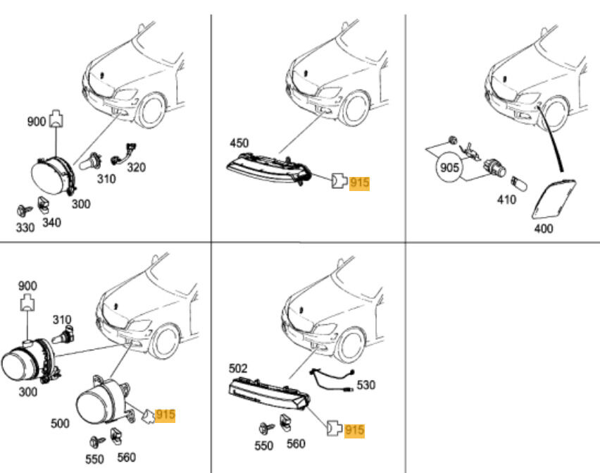 NEW GENUINE MERCEDES BENZ C CLASS W204 LED DRL LIGHT CONNECT PLUG A2115451328 - Image 2