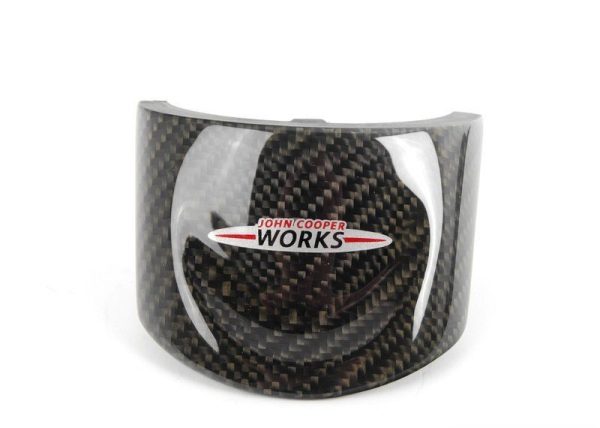 NEW OEM MINI JCW CARBON FIBER TRIM COVER FOR SPORTS STEERING WHEEL LOWER PART 32302147228 - Image 3