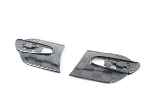 MINI NEW F55 F56 F57 SIDE SCUTTLE PAD SET CHECKERED GRAY PAIR LEFT RIGHT 51142352625
