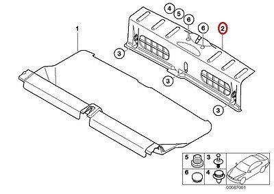 NEW GENUINE MINI COOPER R50 R53 S TRUNK LOADING SILL COVER PANTHER BLACK 51477029322 - Image 3