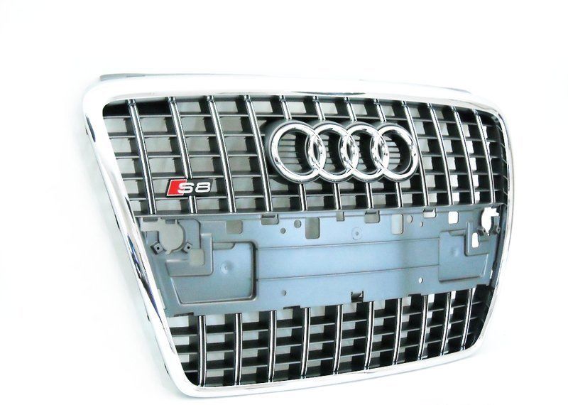 NEW GENUINE AUDI A8/S8 FRONT GRILLE ASSEMBLY - PLATINUM GREY 4E0853651AL1RR - Image 2