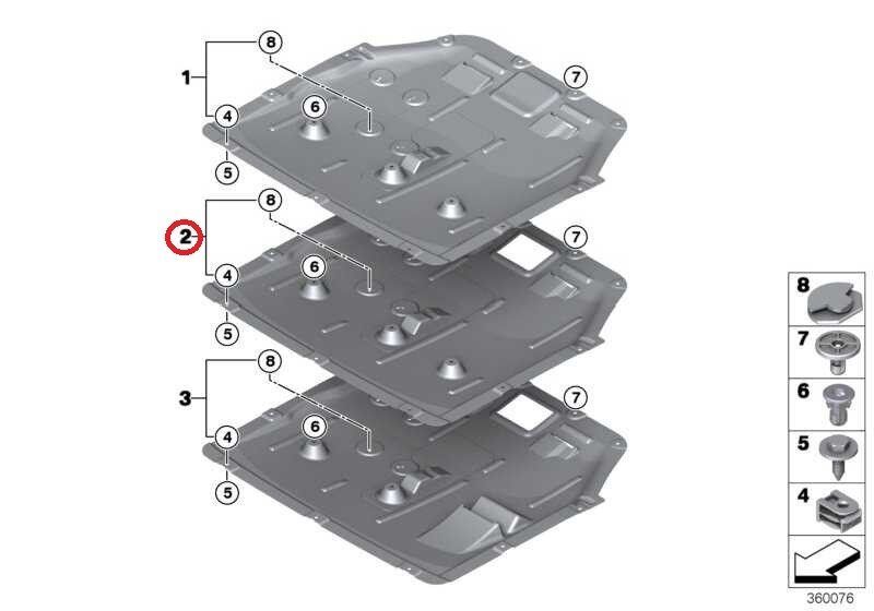 MINI NEW GENUINE COOPER F55 F56 UNDER ENGINE COVER SHIELD 51757343141 - Image 2