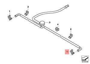 BMW 6 E63 E64 04-10 NEW FRONT BUMPER HEADLIGHT WASHER SPRAY NOZZLE 61677059223 - Image 2