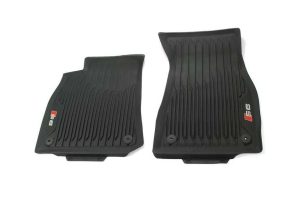 NEW GENUINE AUDI S6 2019- FRONT BLACK RUBBER ALL WEATHER FLOOR MATS LHD 4K1061221A041