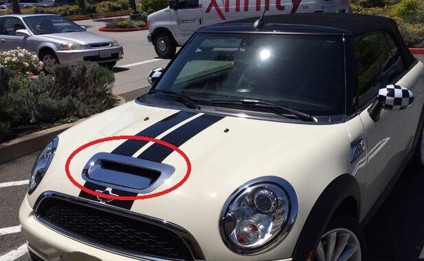 MINI NEW R55 R56 R57 R58 R59 JCW S AIR INTAKE BONNET CHROME HOOD SCOOP 51142353882 - Image 2