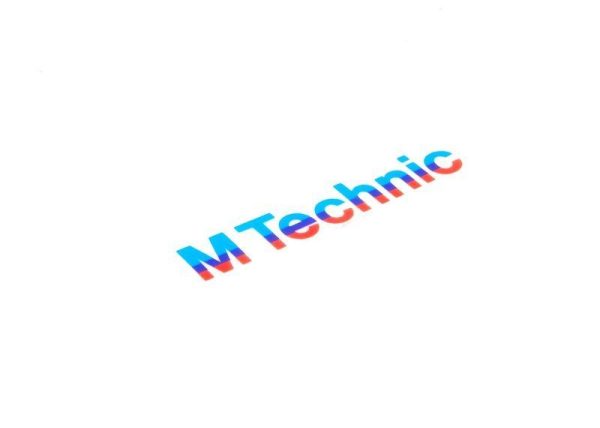 BMW NEW GENUINE 3 6 SERIES E30 E24 STICK LABEL DECAL M TECH TECHNIC 51111919154