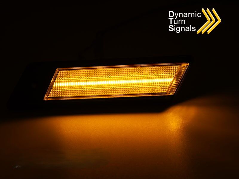 SIDE TURN MARKERS SMOKED LED SEQ fits BMW E30 - Image 2