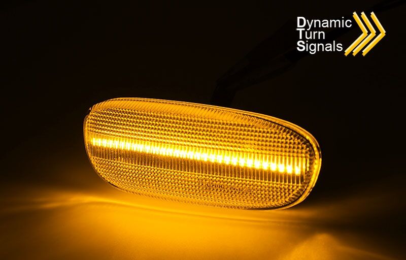 Side Turn Markers SMOKED SEQ LED For SUBARU IMPREZA 93-00 - Image 3