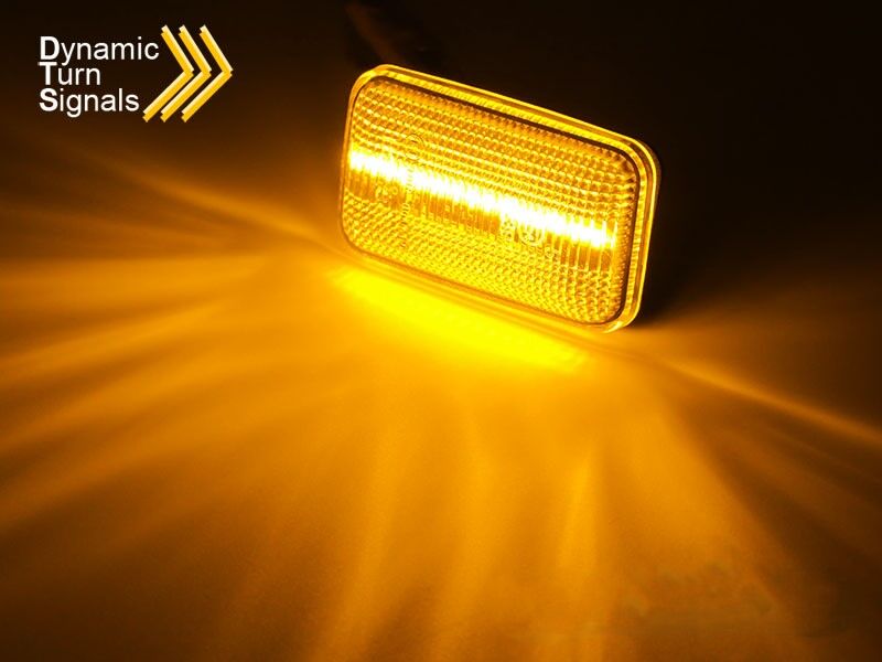 SIDE TURN MARKERS WHITE LED SEQ fits AUDI 200 - Image 2