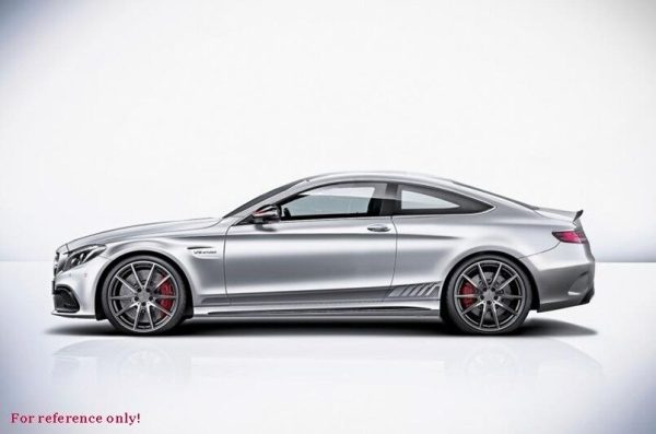 Side Decals Sticker Vinyl Dark Grey suitable for MERCEDES C-Class C205 Coupe A205 Cabriolet (2014-) C63 Design - Image 7