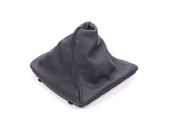 BMW NEW GENUINE E90 E91 E92 E93 MANUAL GEAR SHIFT BLACK LEATHER SLEEVE COVER LHD 25117595282 - Image 3
