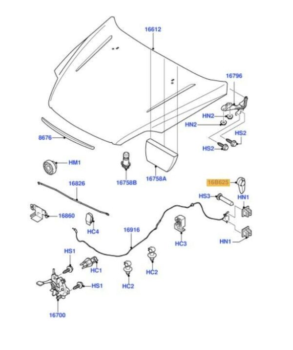 NEW GENUINE FORD MONDEO 07-14 S-MAX GALAXY 06-15 BONNET RELEASE CABLE HANDLE 1430917 - Image 2